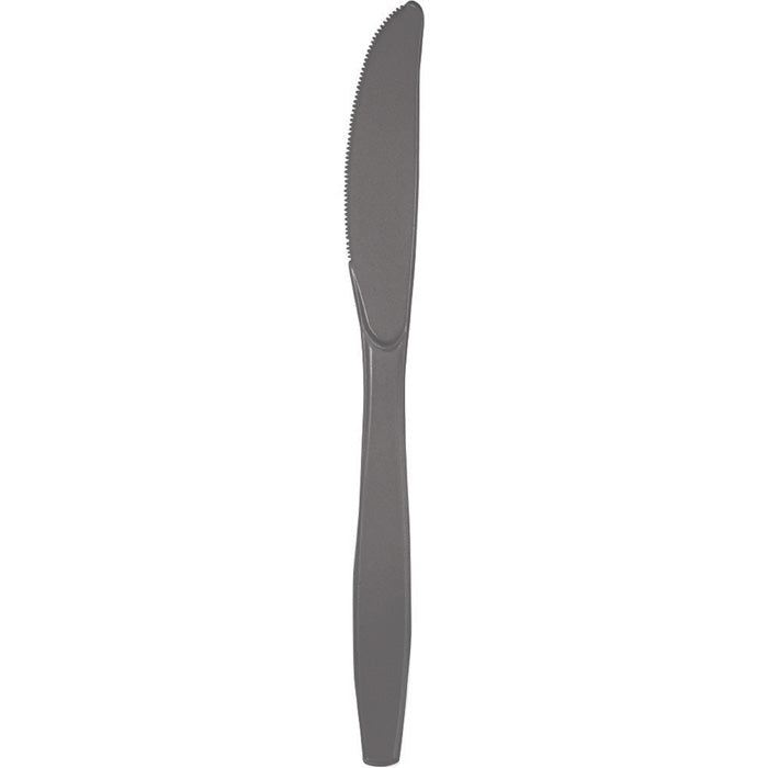 Glamour Gray Plastic Knives 288 ct