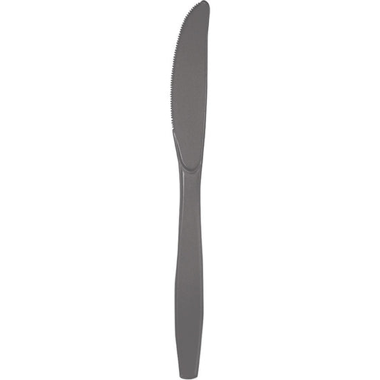 Glamour Gray Plastic Knives 288 ct