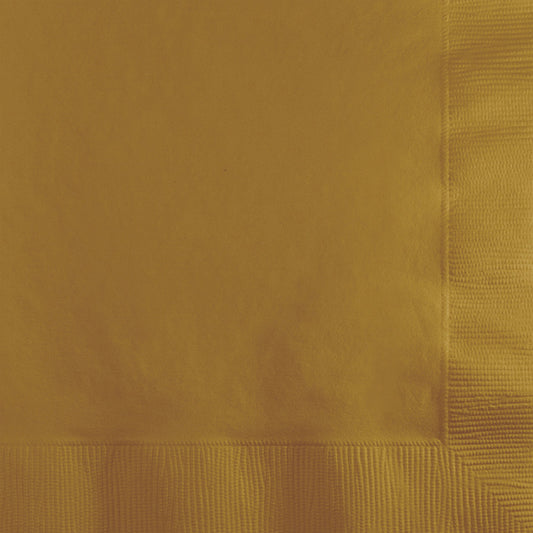 Glittering Gold Beverage Napkins 2-Ply 1200 ct