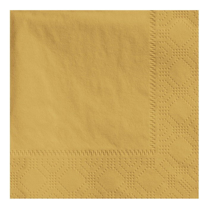 Glittering Gold Hoffmaster Beverage Napkins 1,000 ct