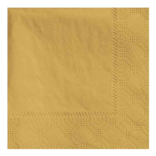 Glittering Gold Hoffmaster Beverage Napkins 1,000 ct