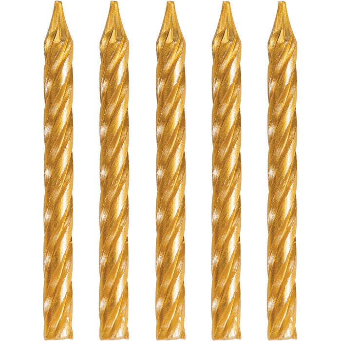 Gold Birthday Candles 288 ct