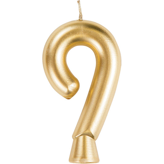 Gold Number 9 Candles 12 ct