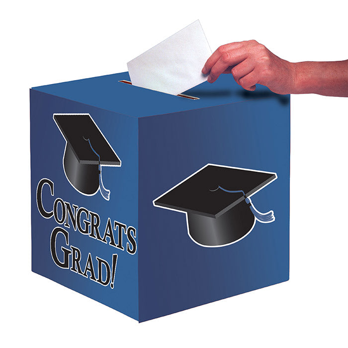 Graduation Card Boxes, Blue 6 ct