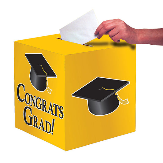 Graduation Card Boxes Yellow 6 ct