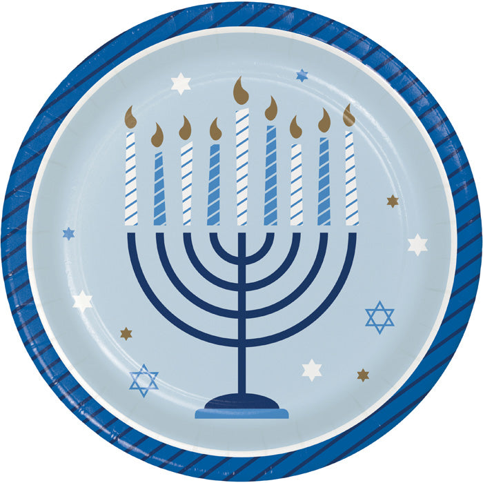 Hanukkah Celebration Dessert Plates 96 ct