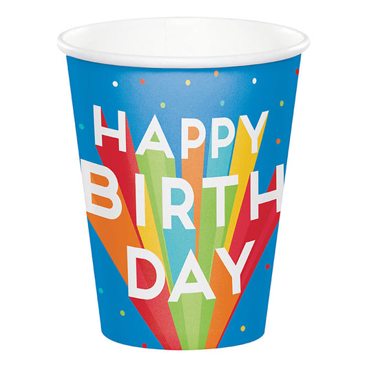 Happy Birthday Bash Paper Cups 96 ct