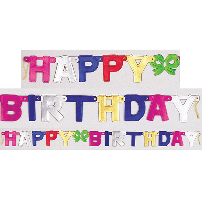 Happy Birthday Party Banners 12 ct