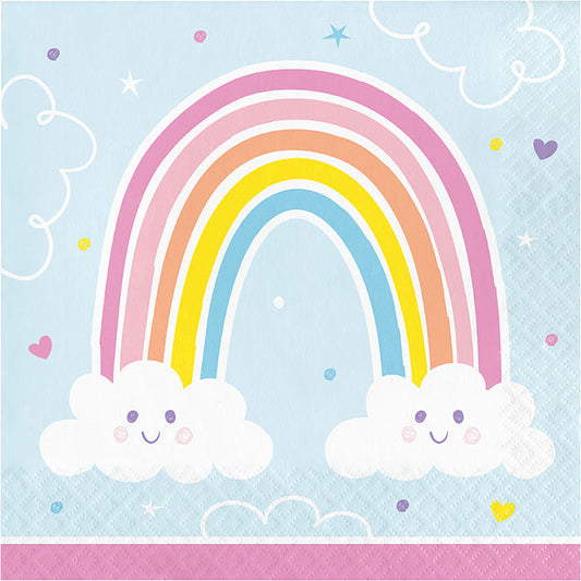 Happy Rainbow Luncheon Napkins 192 ct