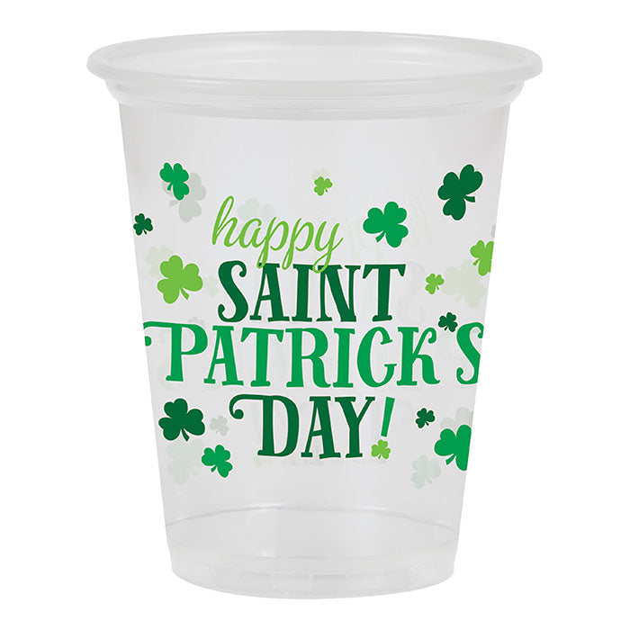 Happy St. Patrick's Day Plastic Cups 96 ct