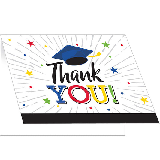 Hats Off Grad Thank You Cards 48 ct