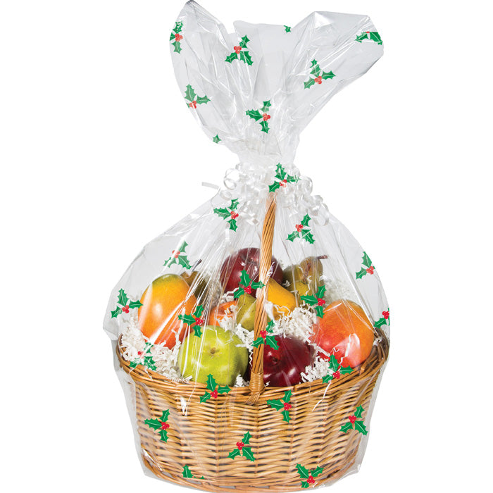 Holly Basket Bags 12 ct