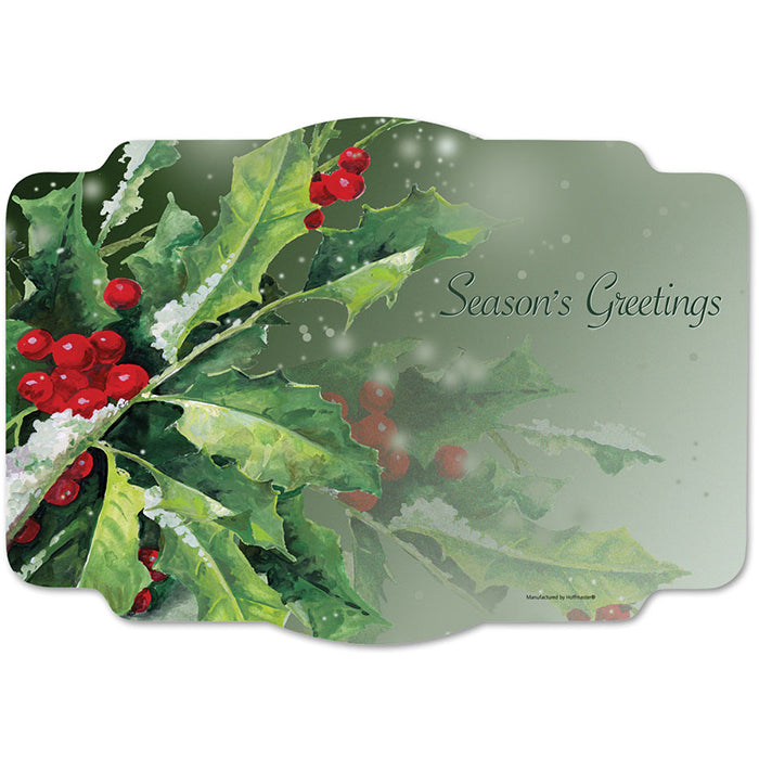 Holly Greetings Placemats, 1000 ct