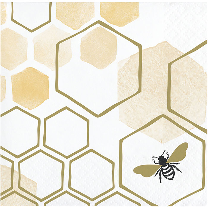 Honeycomb Beverage Napkins 192 ct