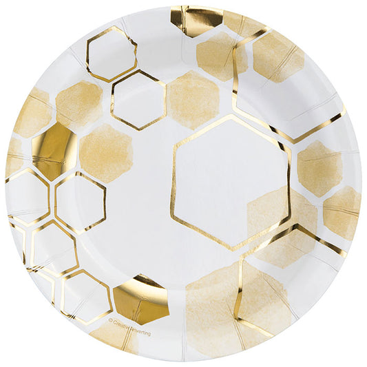 Honeycomb Dessert Plates 96 ct