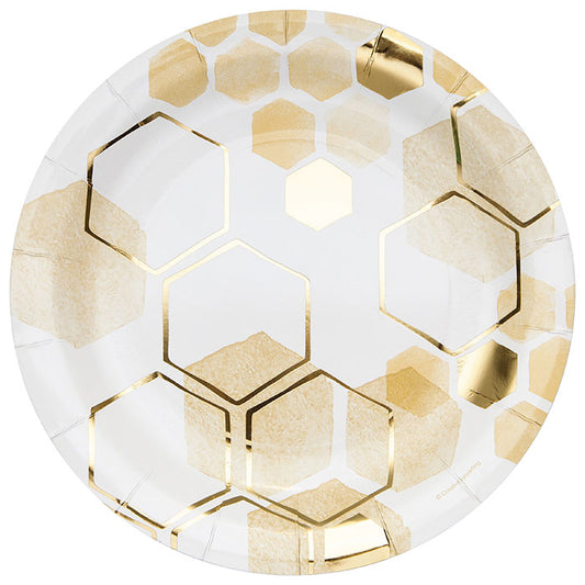 Honeycomb Dinner Plates 96 ct