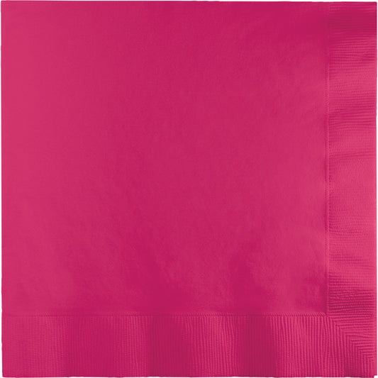 Hot Magenta 2-Ply Luncheon Napkins 600 ct