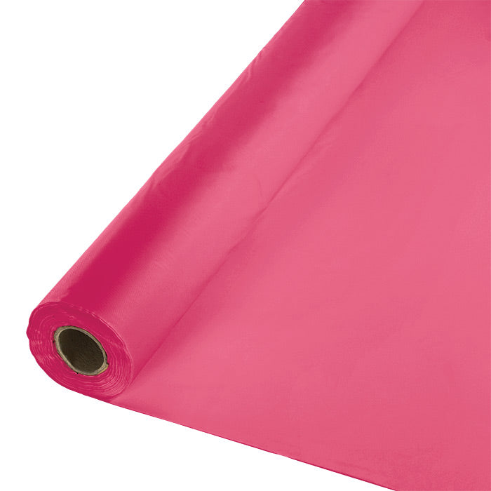 Hot Magenta Banquet Table Roll 1 ct