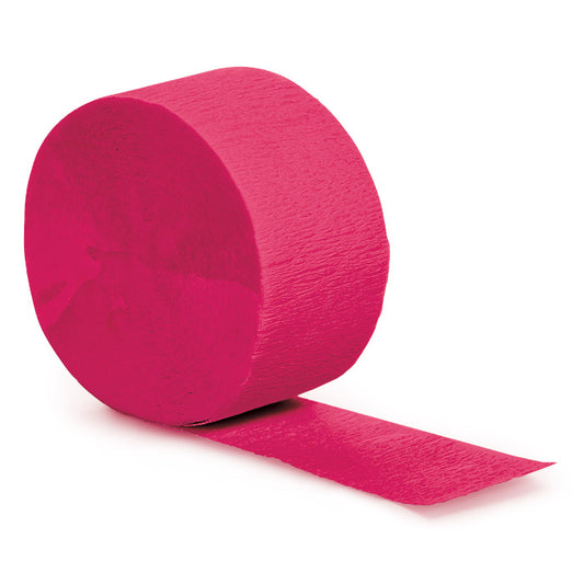 Hot Magenta Crepe Streamer 12 ct