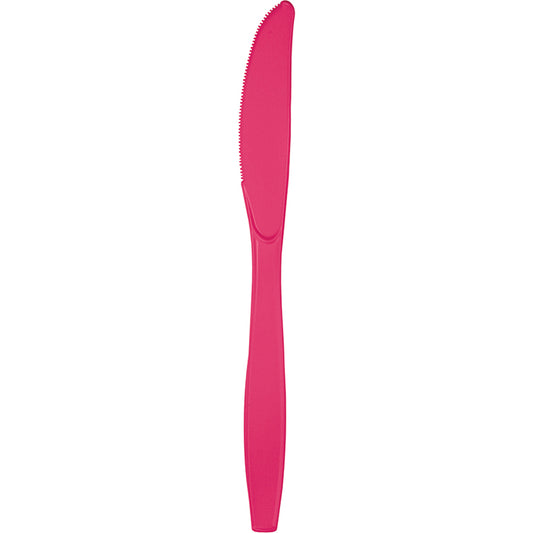 Hot Magenta Plastic Knives 288 ct