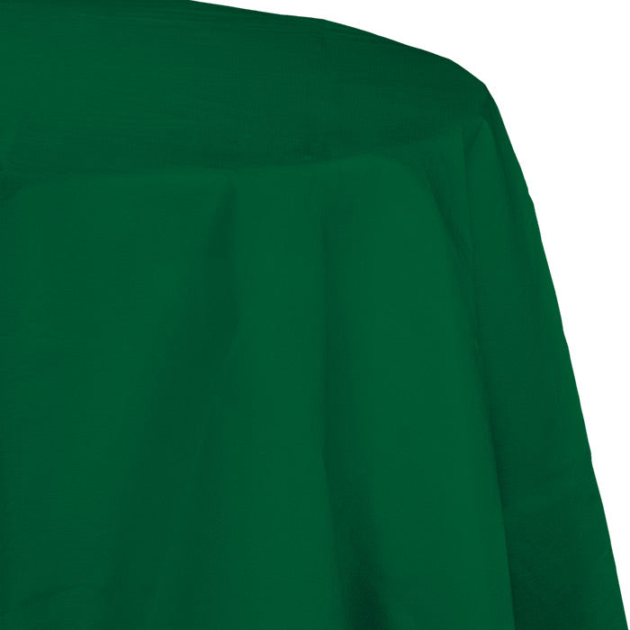 Hunter Green Octy-Round Paper Tablecloths 12 ct