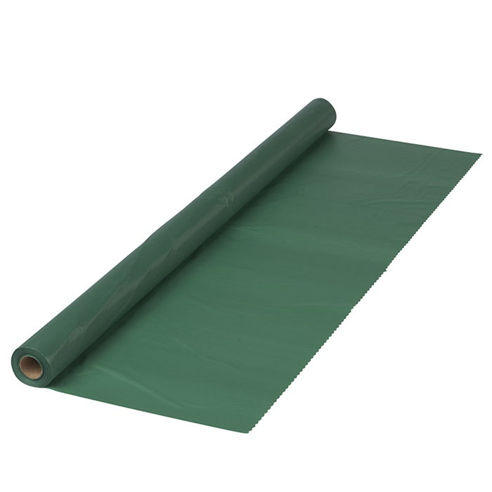 Hunter Green Plastic Banquet Table Roll 1 ct