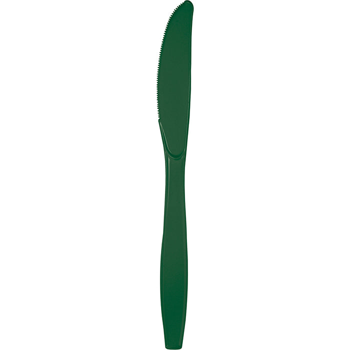 Hunter Green Plastic Knives 288 ct