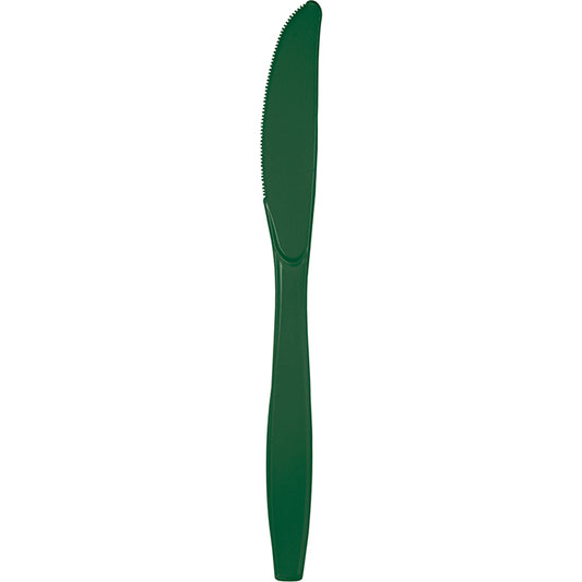 Hunter Green Plastic Knives 288 ct