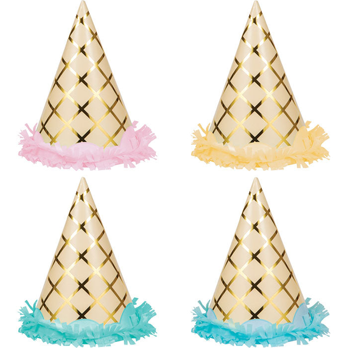 Ice Cream Party Party Hats 48 ct