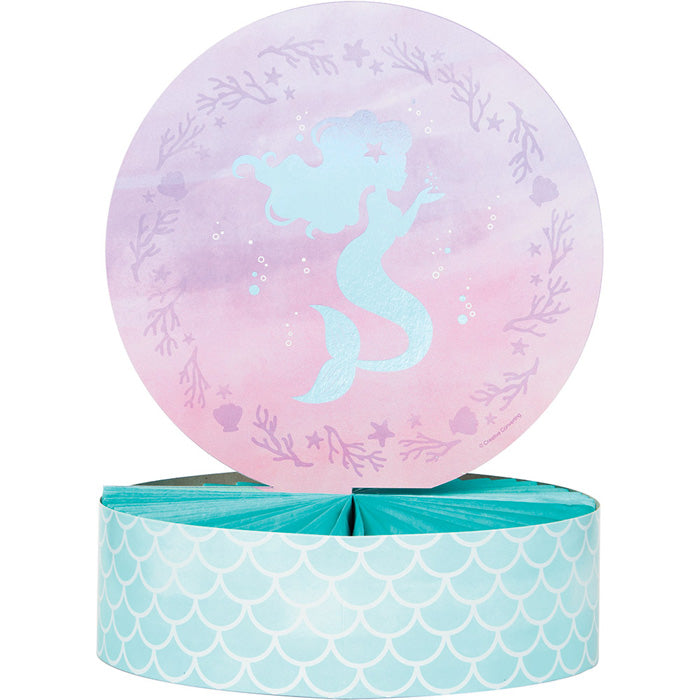 Iridescent Mermaid Party Centerpieces 6 ct