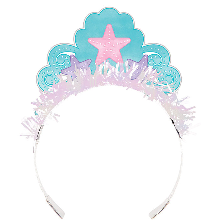 Iridescent Mermaid Party Tiaras 48 ct