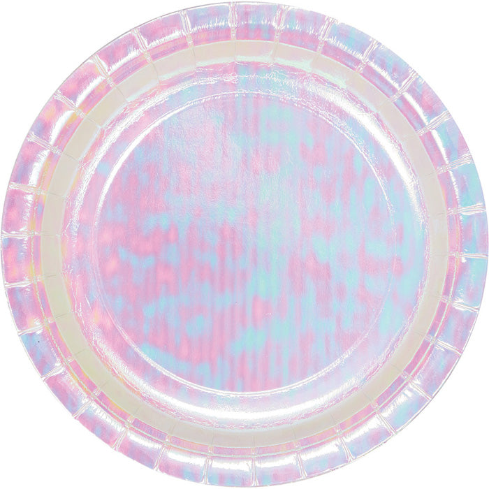 Iridescent Party Dessert Plates 96 ct