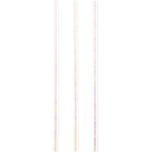 Iridescent Party Paper Straws 144 ct