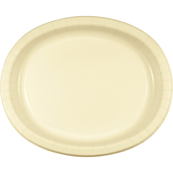 Ivory SturdyStyle Oval Platters 96 ct