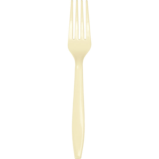 Ivory Plastic Forks 288 ct