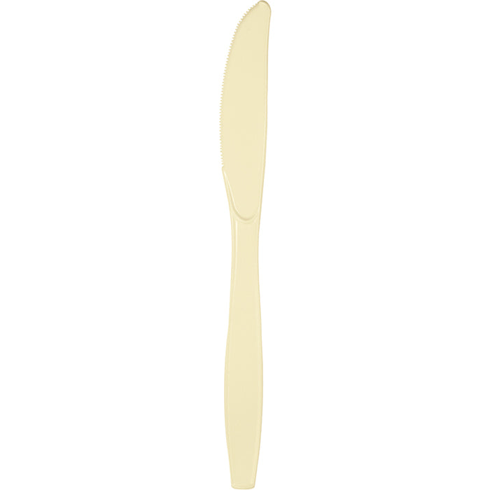 Ivory Plastic Knives 288 ct