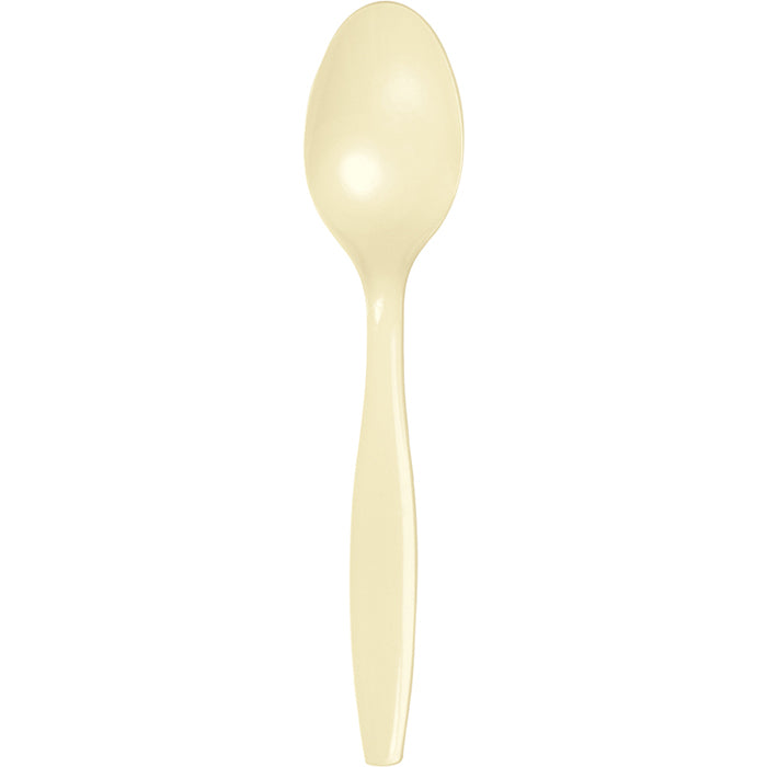 Ivory Plastic Spoons 288 ct