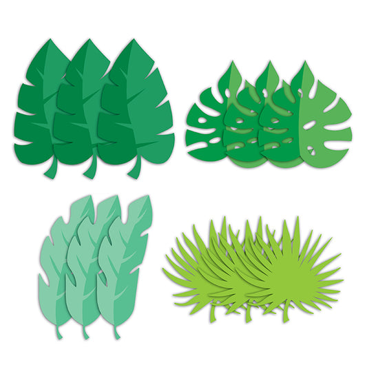 Jungle Leaf Cutouts 144 ct