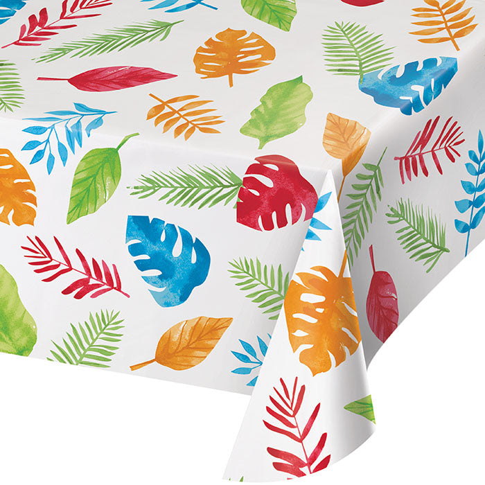 Jungle Leaves Paper Tablecloths 6 ct