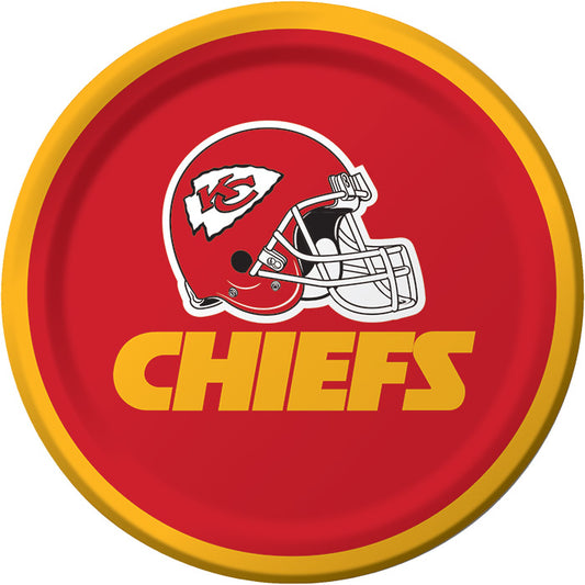 Kansas City Chiefs Dessert Plates 96 ct