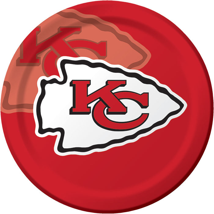 Kansas City Chiefs Dinner Plates 96 ct