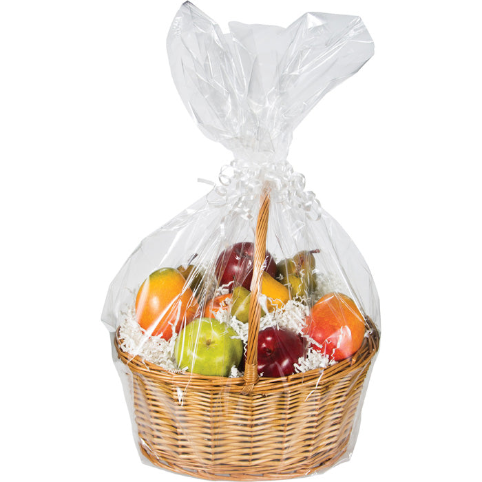 Large Clear Basket Bags 12 ct