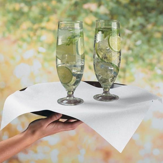 Linen-Like Flat Pack White Bulk Napkins 1,000 ct.