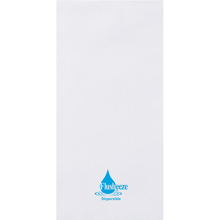 Linen-Like Flusheeze White Guest Towels 500 ct