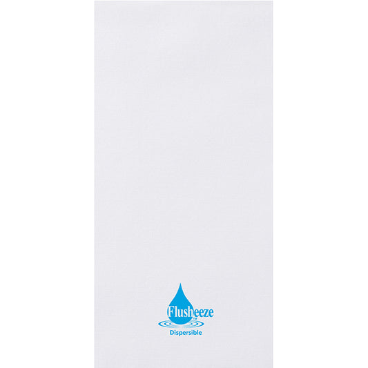 Linen-Like Flusheeze White Guest Towels 500 ct