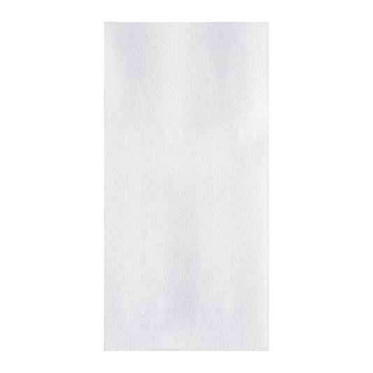 Linen-Like Unembossed White Dinner Napkins 15" x 17" 1/8 Fold Napkin 300 ct