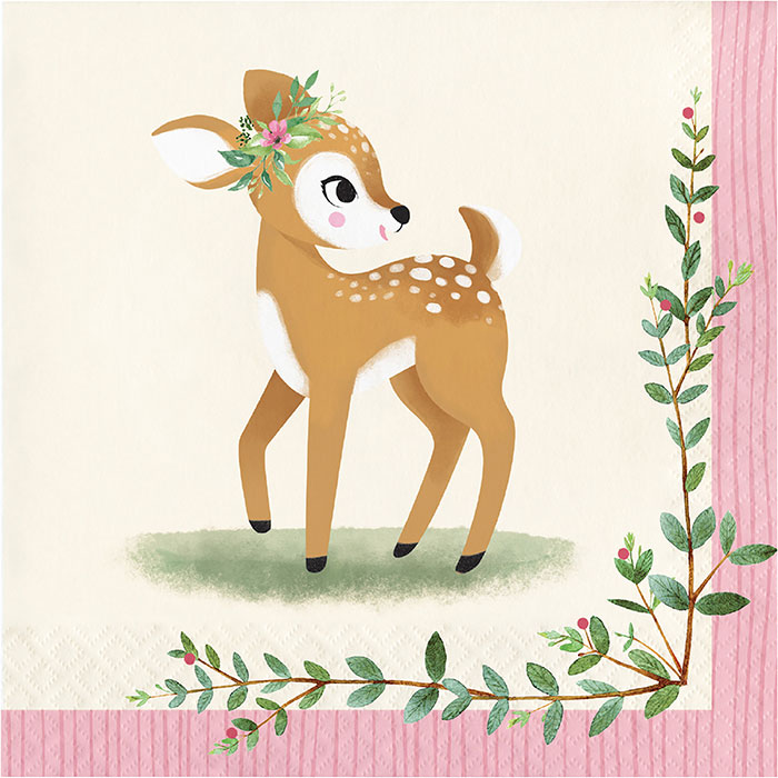 Little Deer Birthday Luncheon Napkins 192 ct