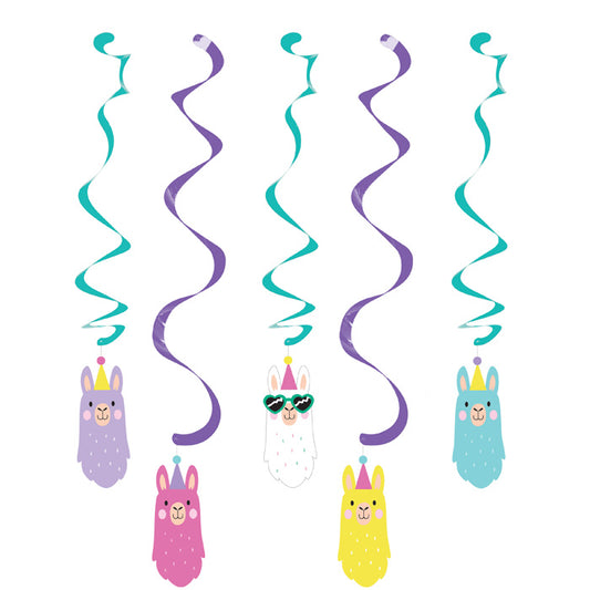 Llama Party Dizzy Danglers 30 ct