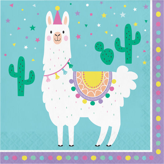 Llama Party Luncheon Napkins 192 ct