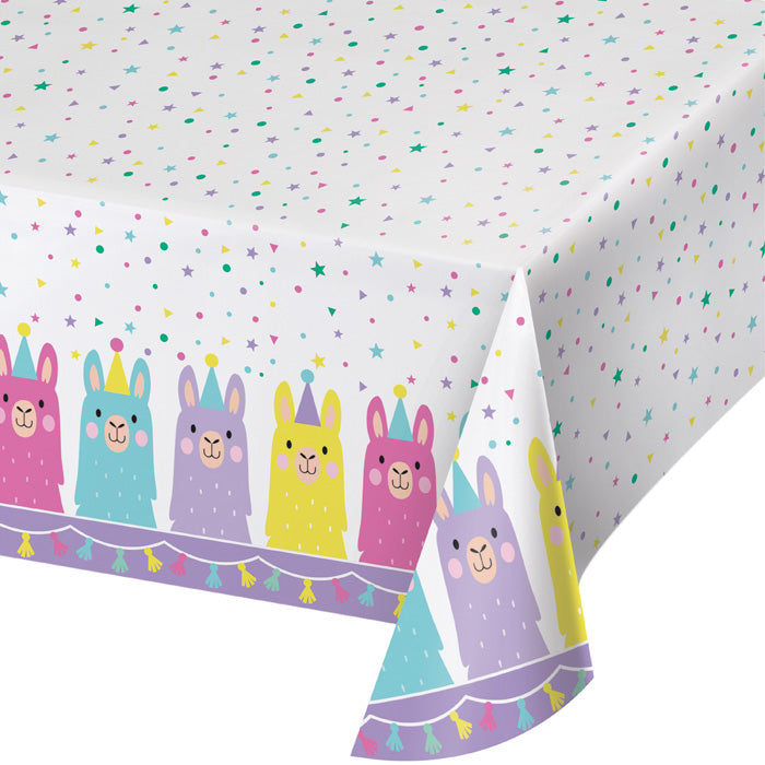 Llama Party Plastic Tablecloths 6 ct